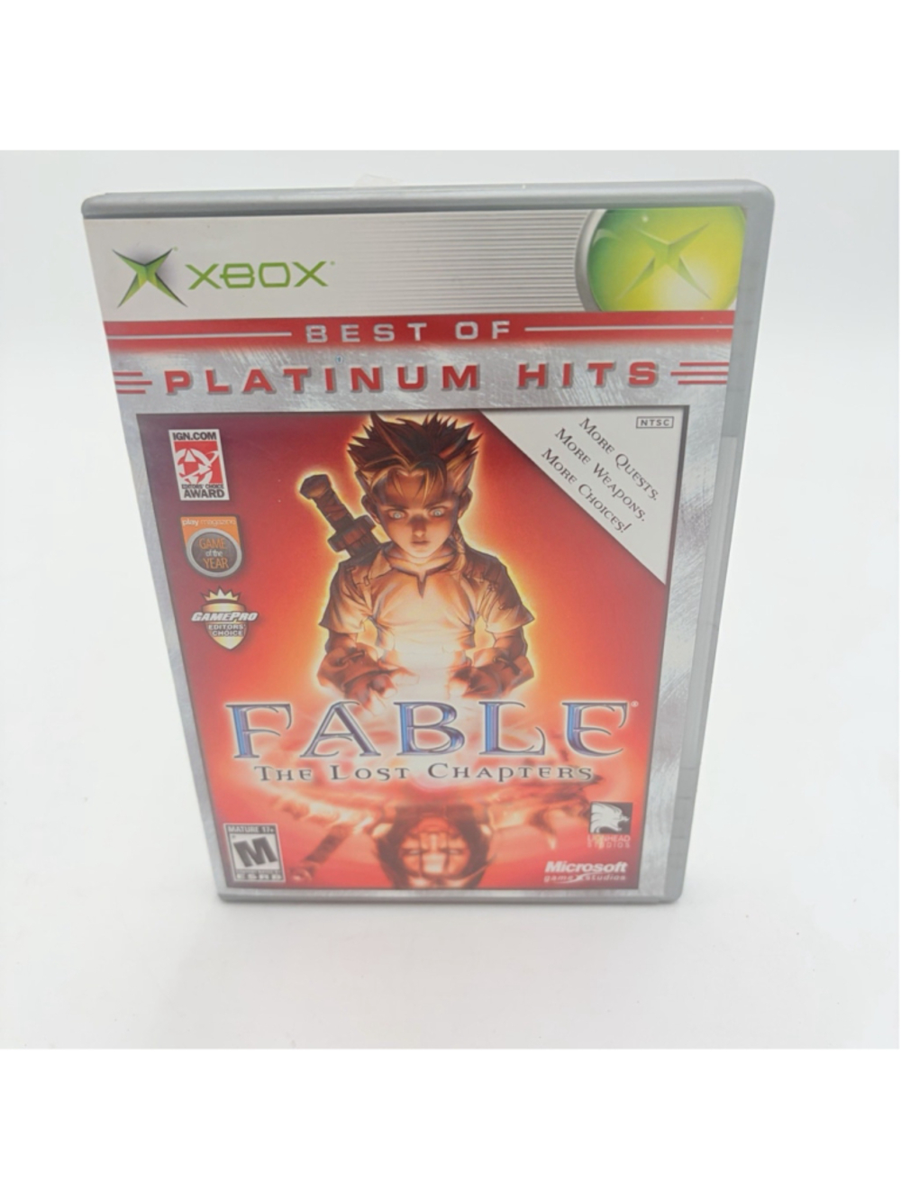 Microsoft Fable: The Lost Chapters Xbox Platinum Hits M-Mature CIB TESTED WORKS